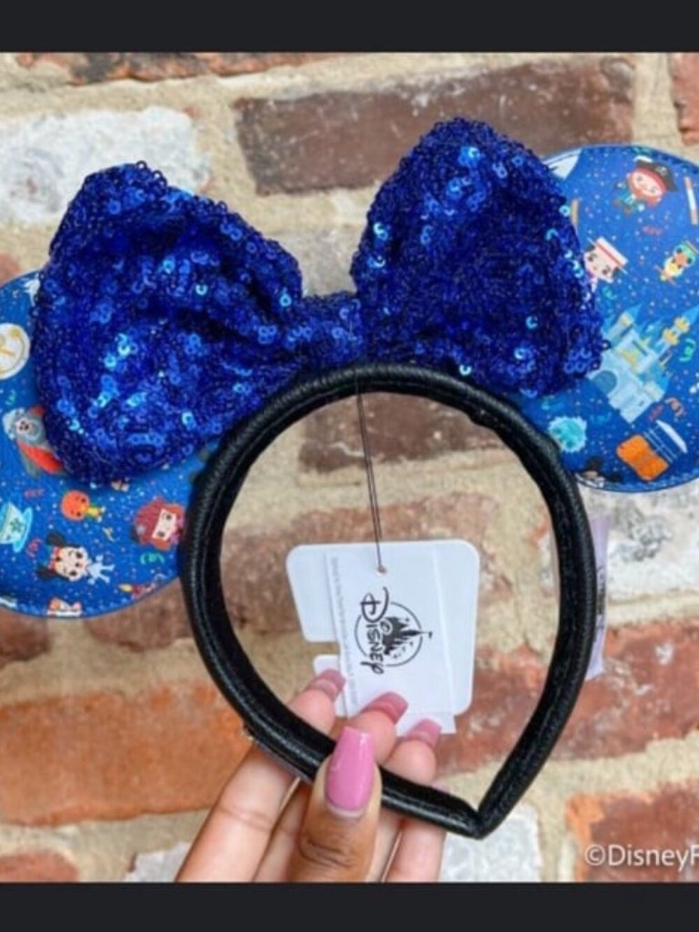 Disney Parks Loungefly Blue Chibidi Minnie Mouse Ears Headband